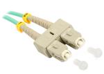 Zinc Alloy / Bronze Duplex OM3 Fiber Connector with Red Black Boot