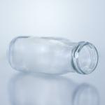 Glass Collar Stopper Cap 250ml 330ml Empty Round Bottle for Juice Tea Coffee