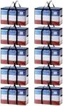 TAILI Extra Large Moving Bags, 4 Pack Heavy Duty Totes For Storage with Visible
