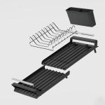 Upgrade Your RV Kitchen With Adjustable Over Sink Dish Rack Holds Up To 20