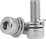 DIN912 with Serrated Stainless Steel A2 SS304 SS316 Hexagon Socket Head Cap