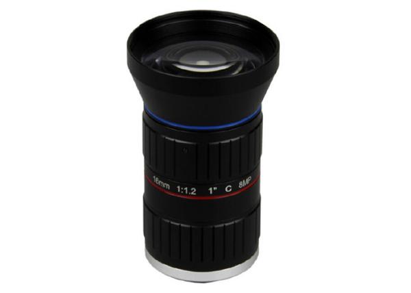 1" 16mm F1.2 8Megapixel C Mount Manual IRIS Low Distortion ITS Lens, 16mm