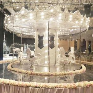Wholesale Custom Horse Carousel Ride , Carousel Kiddie Ride Adjustable Speed from china suppliers