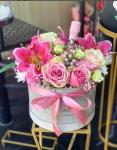 20*15CM Custom Order Velvet Cardboard Own Round Rose Paper Floral Flower Hat Box