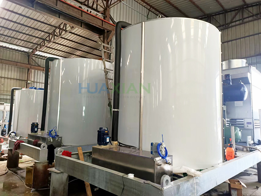 China Manufacturer Price Flake Ice Maker With Ice Storage Room