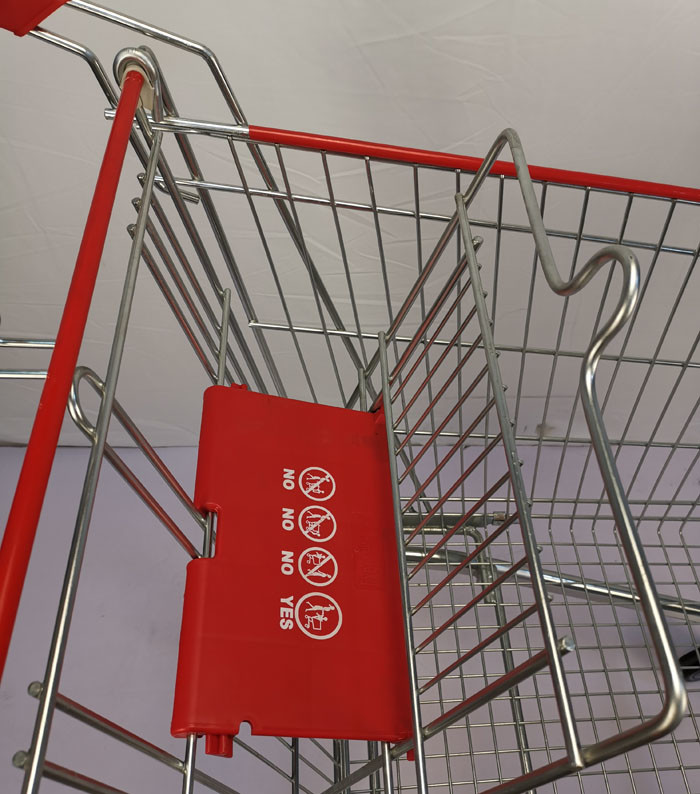 Q195 Steel 240L Store Shopping Cart Supermarket Shopping Trolley SGS Certificate