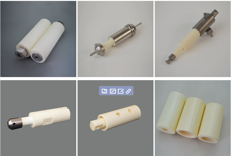Alumina Ceramic Pump Isostatic Pressing Al2O3 Ceramic Shaft Custom Cutting Service