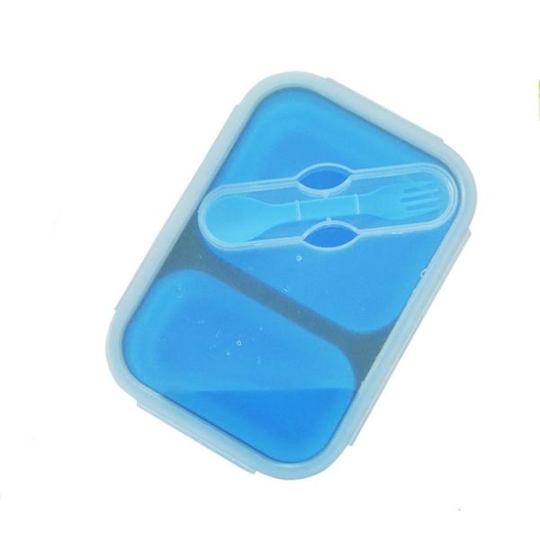 Collapsible Silicone Lunch Box House Organizer Meal Prep Containers Eco -