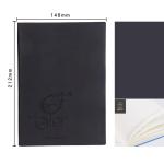 2022 Custom Logo Pu Leather Softcover Notebook Journal for Daily Weekly Monthly