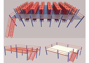 Wholesale Industrial Shelving Mezzanine Racking System Steel Multi Level For Warehouse Storage from china suppliers