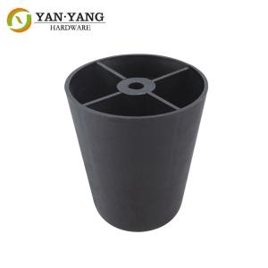 Wholesale Black Sofa Rounded column Plastic Leg for Furniture hardware from china suppliers