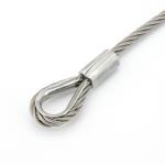 Ss 304 Wire Rope 7*19 With Pre Assembled Loops For Quick Installation 316 Ss