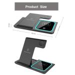 Foldable Airpod Quick Wireless Charger 15W 3 In 1 Charging Stand