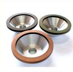 Bowl shaped diamond grinding wheel for sharpening tungsten carbide