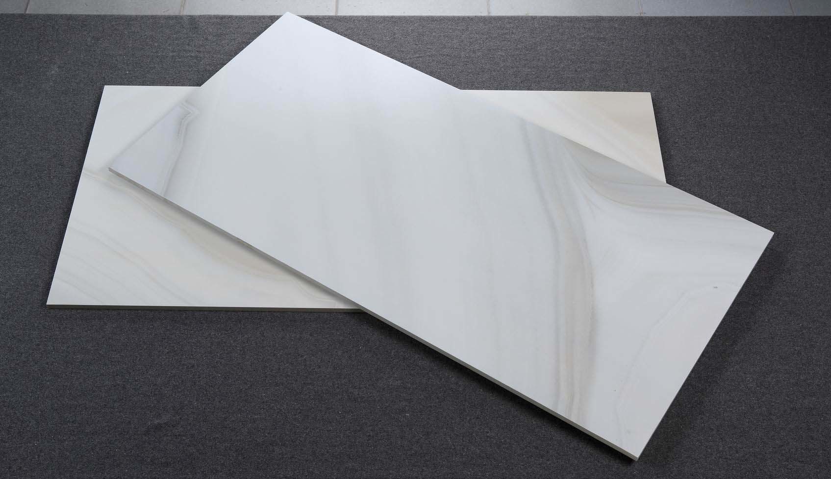 Glazed Digital Polished Porcelain Wall Tile Agate Grey Color Acid - Resistant