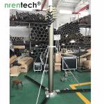 10m lockable pneumatic telescopic mast 50kg payloads- mobile antenna telecom