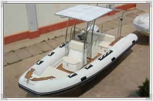 Wholesale Comfortable White color Towable Inflatable River Boats RHIB Boat 5.8m length RIB580A from china suppliers