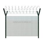 Malaysia Sale Barber Razor Galvanized Chain Link Fence with 3D Welded Curved