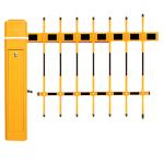 Fence Magnetic Security Boom Barrier Gate 6M 90W 220V Adjustable Running Speed