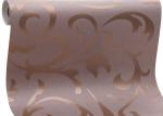Embossed Silver Leaf Pattern Washable Vinyl Wallpaper for Household , Hotel
