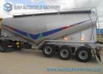 6 Wheels Mild Steel Dry Bulk Tanker Trailer Single Tyre 48000 L Volume