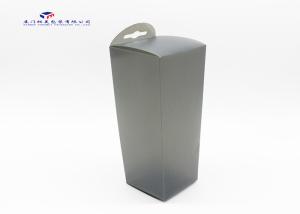 Wholesale Opaque Grey Color PP Packaging Box Plastic Boxes Hang Hole On Top Of Box 26cm H from china suppliers