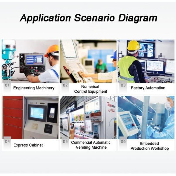 15 Inch Original Rear-Mount Industrial Computer With Linux Windows IP65 Touch Panel Touchscreen Embedded All in One PC