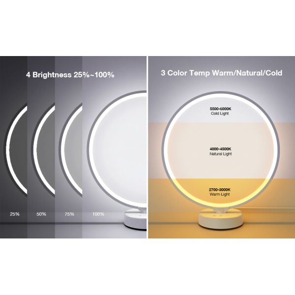 10000 Lux UV Free Sun Lamp Dimmable Light Therapy Lamp with Timer and Remote Control