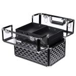 Adjustable Dividers Makeup Train Case Personalized Logo For Makeup Artists