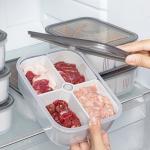 Plastic 3 Compartment Lunch Containers OEM Food Container Freezer