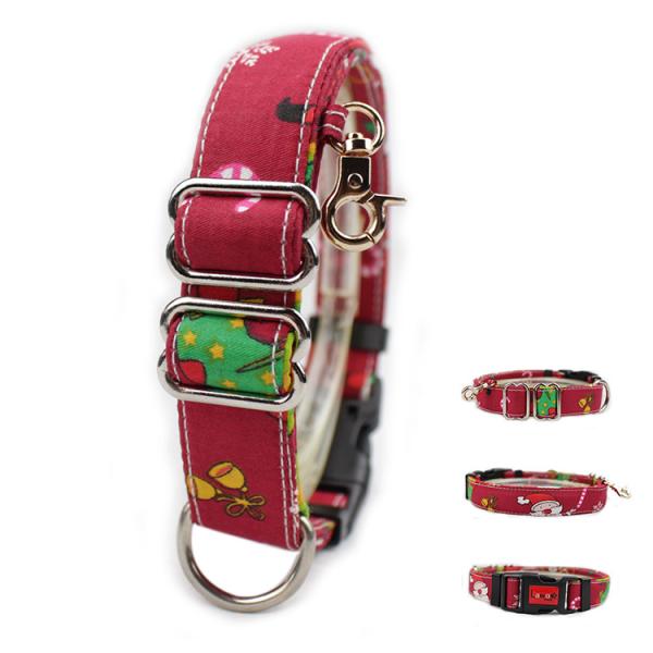 C509 New Pet Product Custom Nylon Cotton Inflatable Martingale Dog Pet Collar
