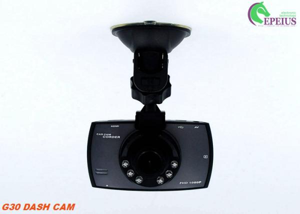 Full HD 1080P Car Surveillance Camera , G30 2.7'' Dash Cam Night Vision Motion