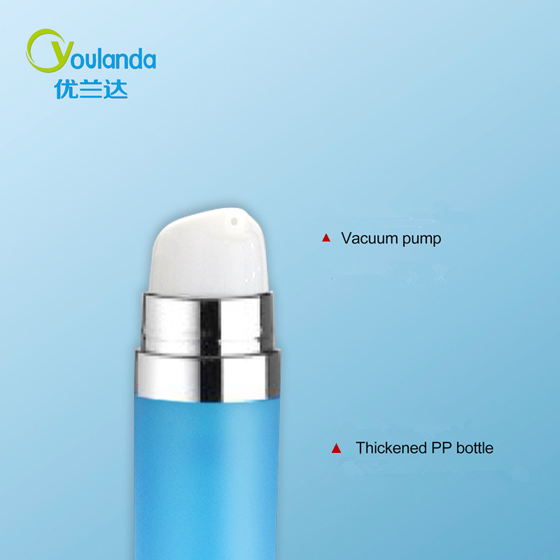 Empty PP Plastic Airless Bottle Portable Lotion Container 15ml 30ml 50ml