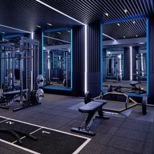Wholesale Indoor GYM Rubber Flooring Mat Black SBR With EPDM Flecked Surface from china suppliers