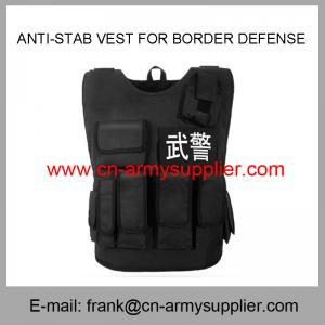 Wholesale Wholesale Cheap China Army Black Color Anti-Stab Vest for Police Border Defence from china suppliers