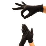 Black Nitrile Disposable Gloves Chemical Resistance S M L XL XXL Size
