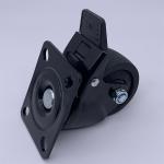 75mm Low Profile Swivel Nylon Swivel Casters With Brake For Heavy Machine