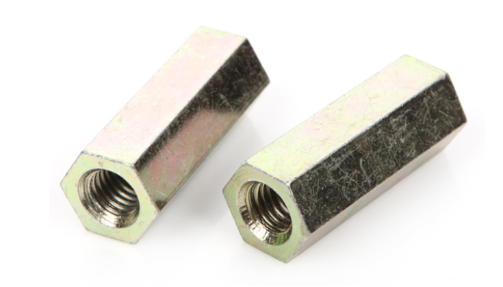 Color Zinc Plated Long Hex Coupling Nuts DIN6334 Hex Long Nut Connecting Nut