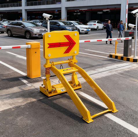 Visual comparison of Mini Vehicle Stopper vs traditional barriers