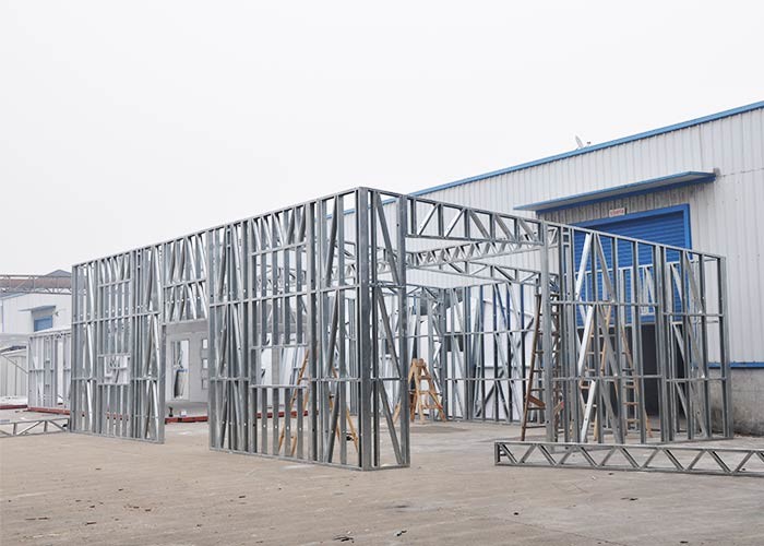 Metal Car Sheds steel sheet cladding Light Steel Frame Mobile Car Garage