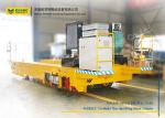 Steel Structure Flat Industrial Transfer Trolley , Solid Rail Transport Van with