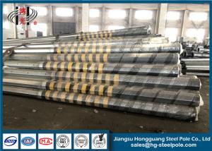 Wholesale Galvanized Steel Transmission Poles / Tapered Steel Pole 7~30mm Thickness from china suppliers