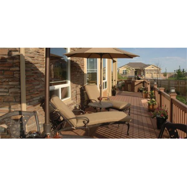 Outdoor Garden Wood Plastic Composite WPC Floor Decking with Fast Installation