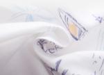 Yellow Tiger Printing Woven Muslin Gauze Fabric 105GSM Thin Gauze Fabric