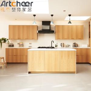 Wholesale Modular Vietnam PET Surface Finish Customized Kitchen Cabinet MDF Material for European Simplicity from china suppliers