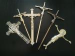 Plastic Cross and Crucifix Crucifijo Cruces Con Cristoaccessori Funebri