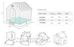 outdoor kennel for large dog house Eco friendly dog kennels crates plastic
