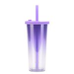 Acrylic Tumblers With Lids And Straws Skinny 16oz Double Wall