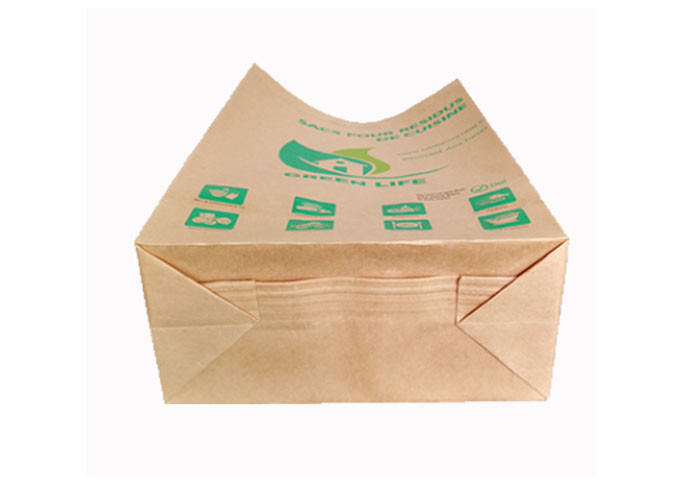 M Fold Type Multilayer Paper Bags Degradable Recyclable Pinch Bottom Paper Bags