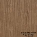 Artificial Natural Wood Veneer Crown Cut Walnut Standard Size 2500*640 For